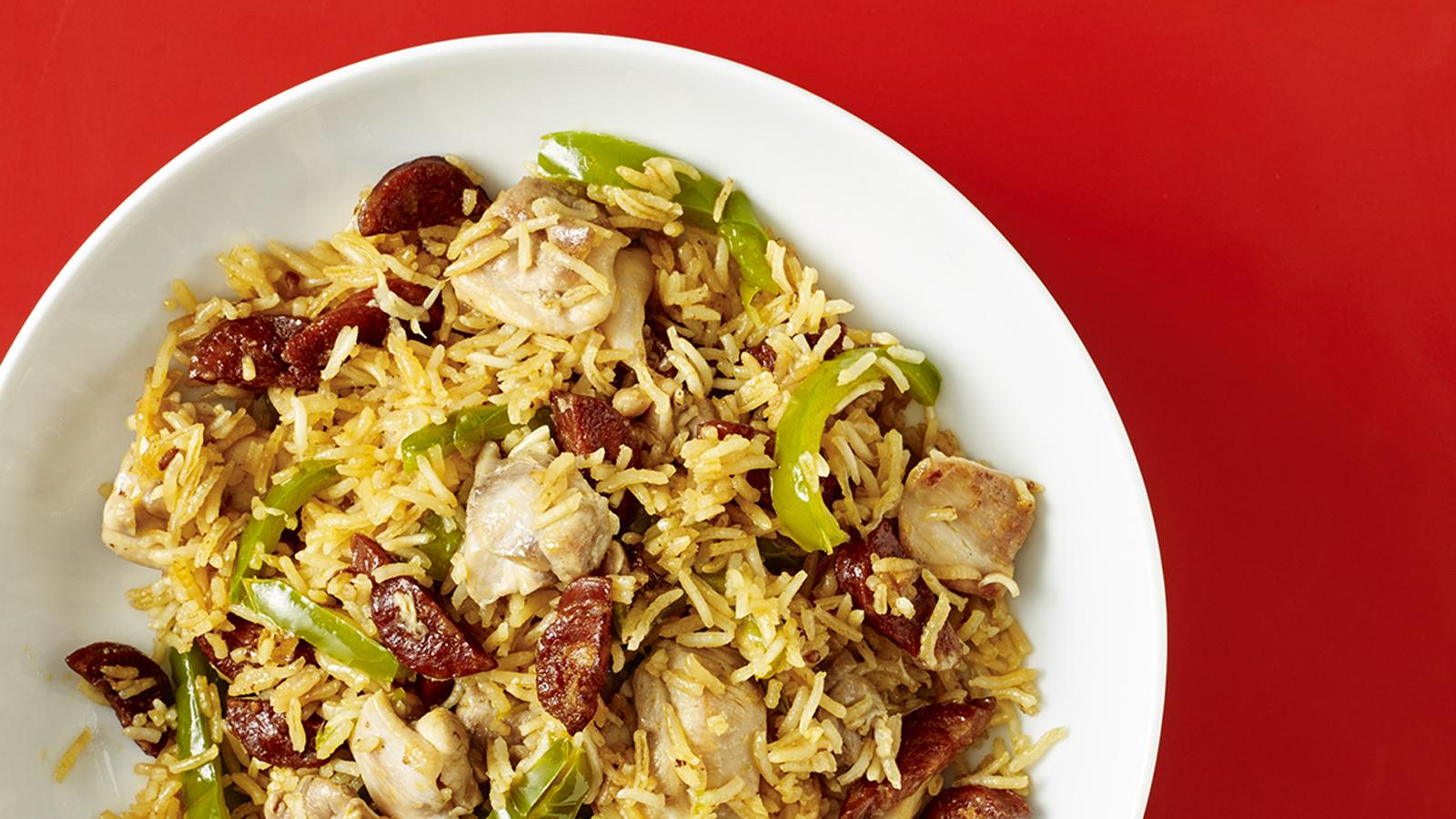 Easy chicken and chorizo rice