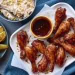 Budget barbecue-style chicken drumsticks