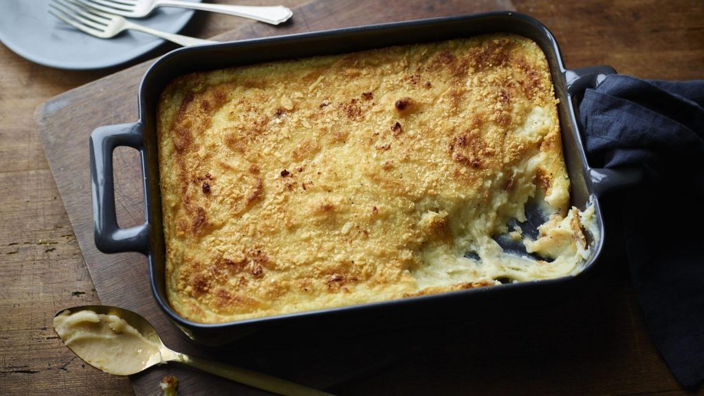 Garlic and Parmesan mash