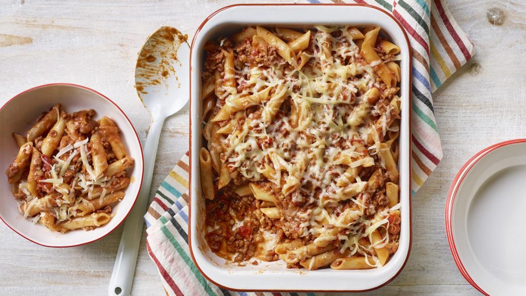 One pan pasta Bolognese