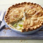 Potato, leek and cheese pie