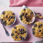 Air fryer blueberry baked oats