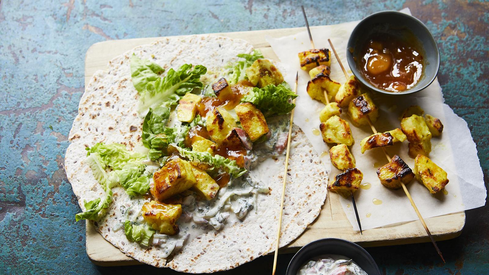 Halloumi wraps