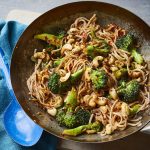 Honey broccoli noodles