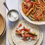 Simple veggie fajitas