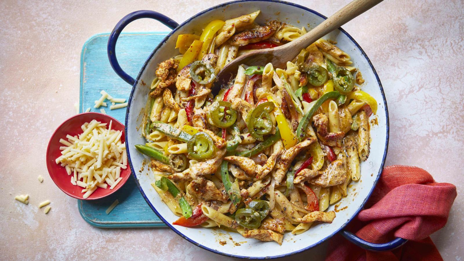 Chicken fajita pasta