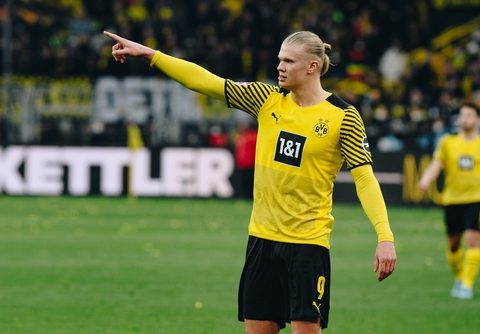 Haaland at Dortmund v Manchester City!