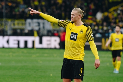 Haaland at Dortmund v Manchester City!