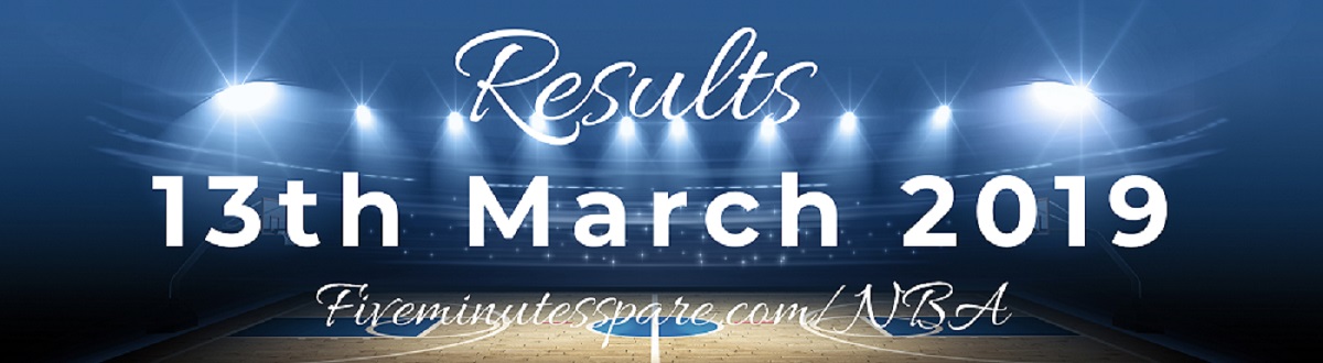 Results 13th March 2019