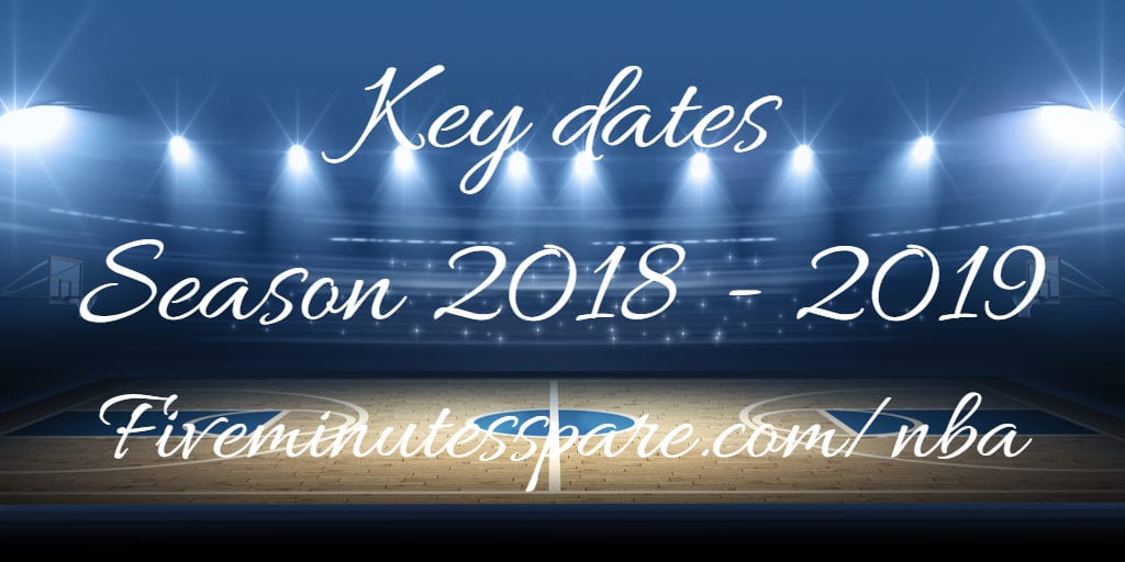 Key dates for the remainder of the year