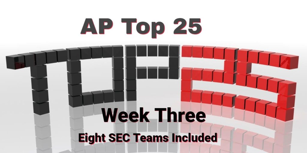 AP Top 25 Rankings Week 3 SEC Dominates