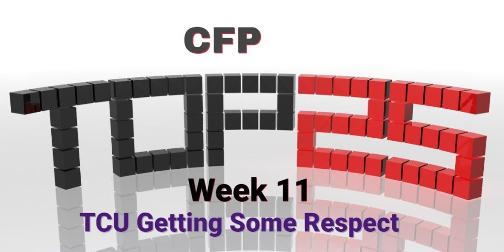 2022 CFP Rankings Week 11 TCU In Top 4