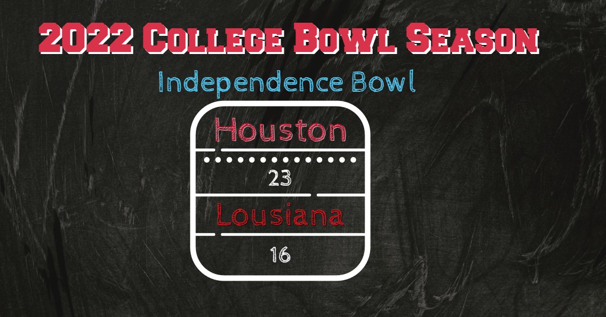 Houston Storm Back To Win 2022 Independence Bowl