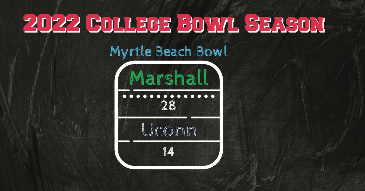 Marshall Snap Bowl Losing Streak In Myrtle Beach Bowl