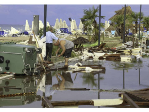 A Greece storm has killed six tourists