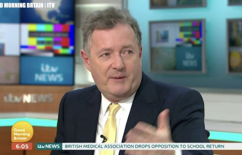 Piers Morgan To Be Replaced On GMB Next Week