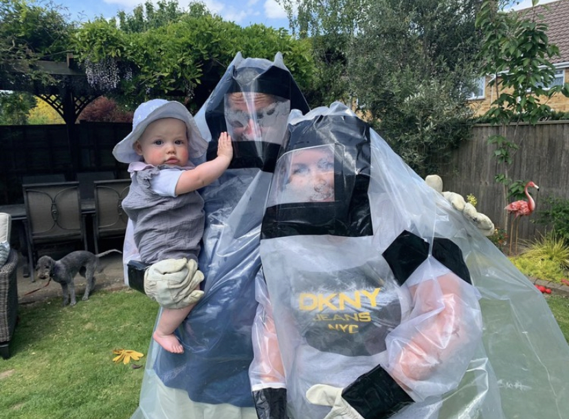 Creative Grandparents Make A “Hugging Suit”