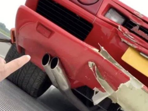McGuinness Shows Lamborghini Damage