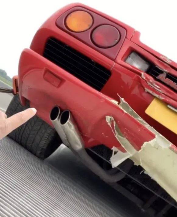 McGuinness Shows Lamborghini Damage