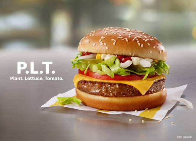 McDonalds Plant Based Burger