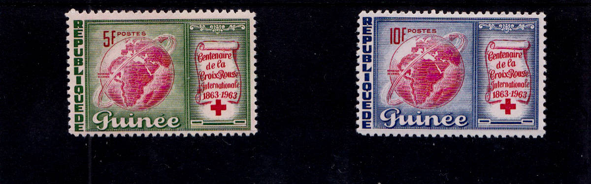 Guinea 1963 Red Cross Affordable Thematic Stamps