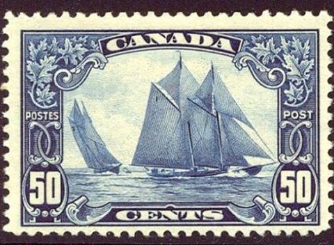 Iconic Stamps 1929 Canadian 50c Definitive The Bluenose