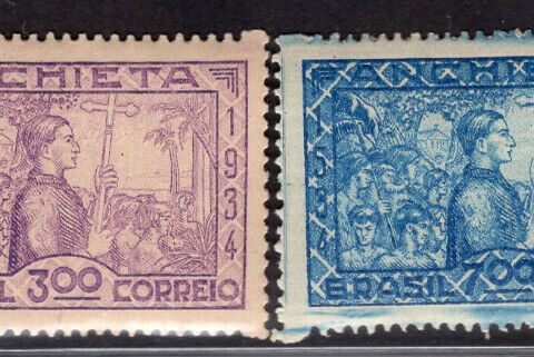 People On Stamps Joseph of Anchieta 1934 Brazil Set