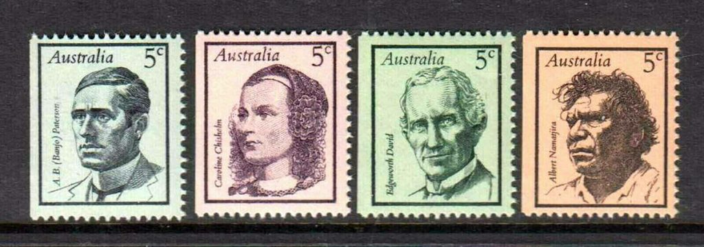 People On Stamps 1968 Famous Australians Booklet Stamps