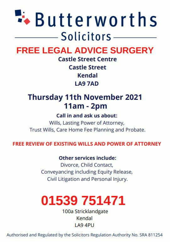 Butterworths Solicitors Free Legal Advice Surgery