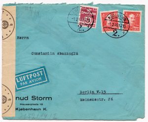 Denmark 1945 WWII Censored Cover