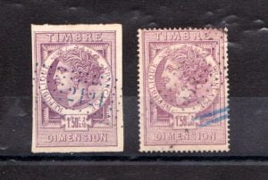 France Dimension Revenue Stamps