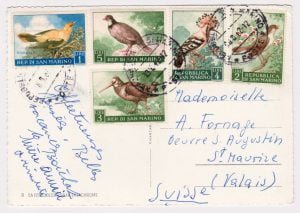 San Marino Bird Stamps