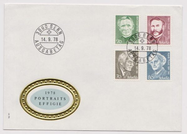 Famous Swiss People FDC