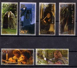 2001-New-Zealand-fellowship-of-the-ring-Stamps