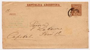 Argentina-1891 Newspaper Wrapper-1