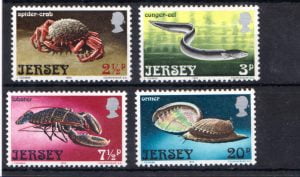 Jersey 1973 Marine Life Stamps
