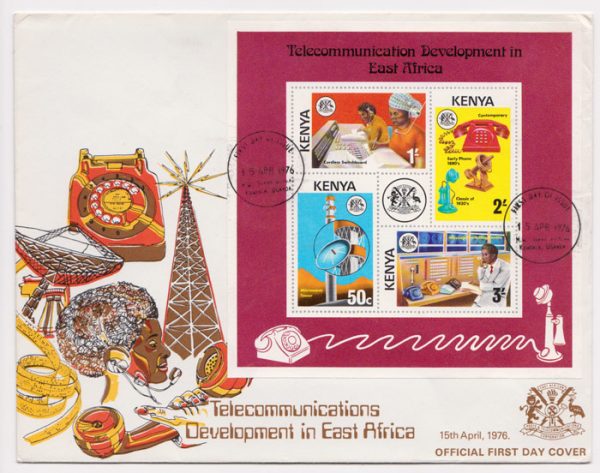 Kenya-1976-Telecommunications-FDC