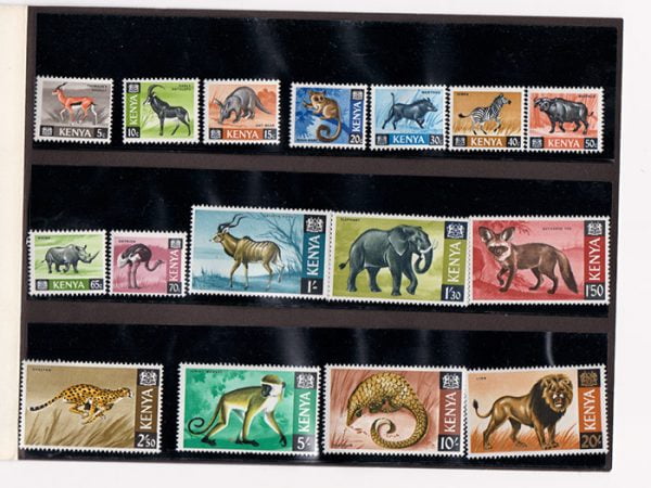 Kenya 1966 Animals Definitive set