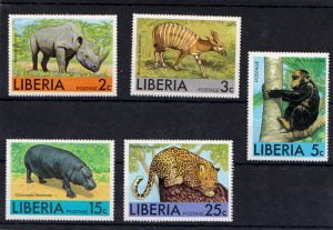 Liberia 1976 African Animals