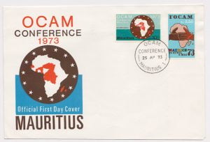 Mauritius-1973-OCAM-FDC