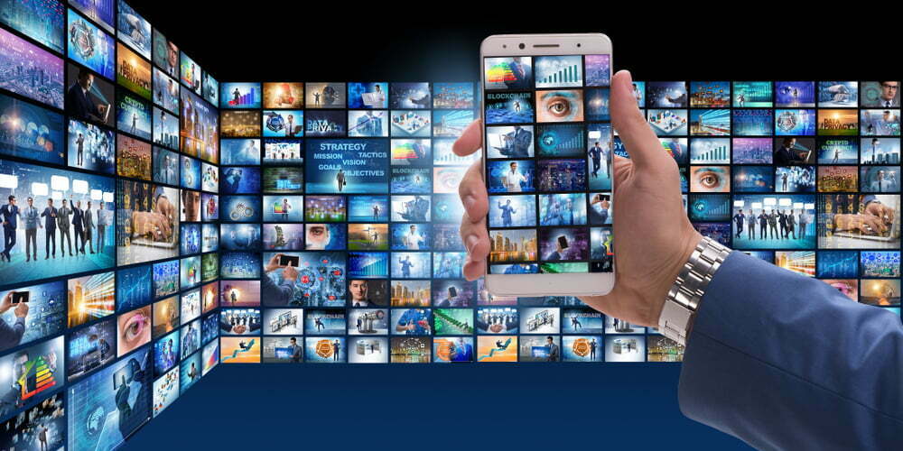 Collage,Of,Photos,With,Businessman
